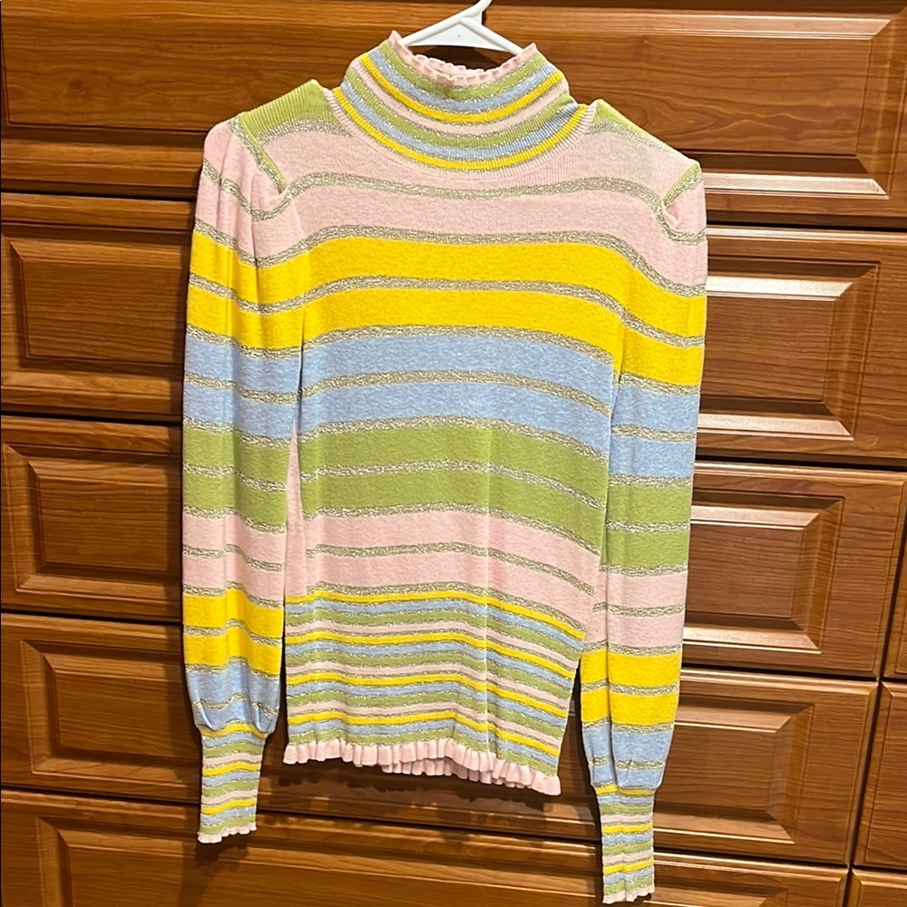 Loveshack Fancy Multicolor Striped Women's Sweater